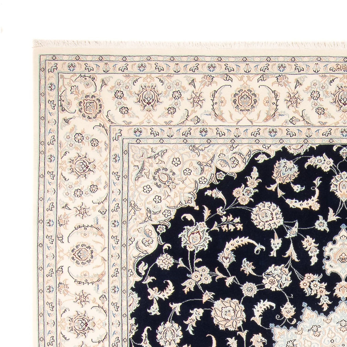 Tappeto Persero - Nain - 261 x 223 cm - blu scuro