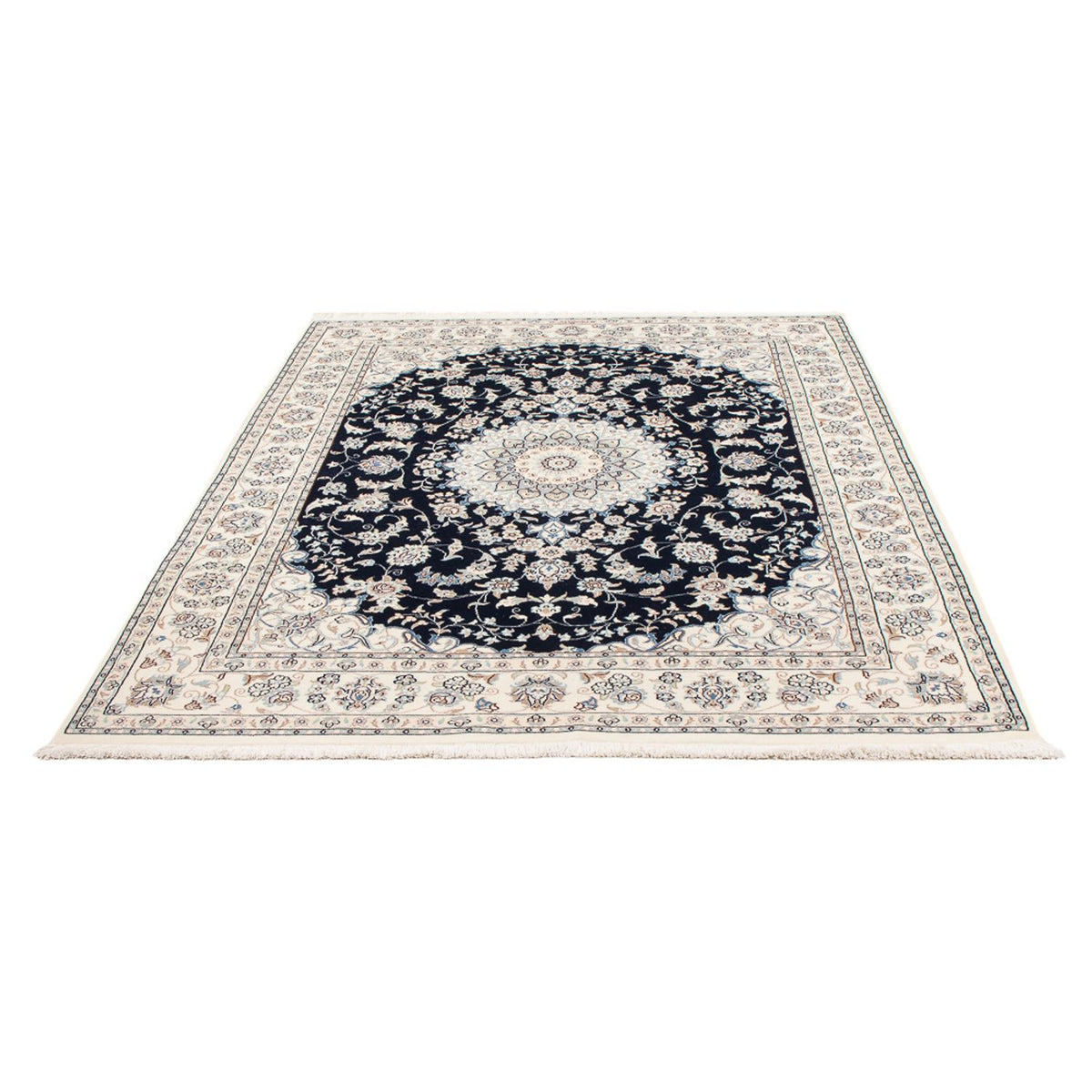 Tappeto Persero - Nain - Premio - 196 x 150 cm - blu scuro