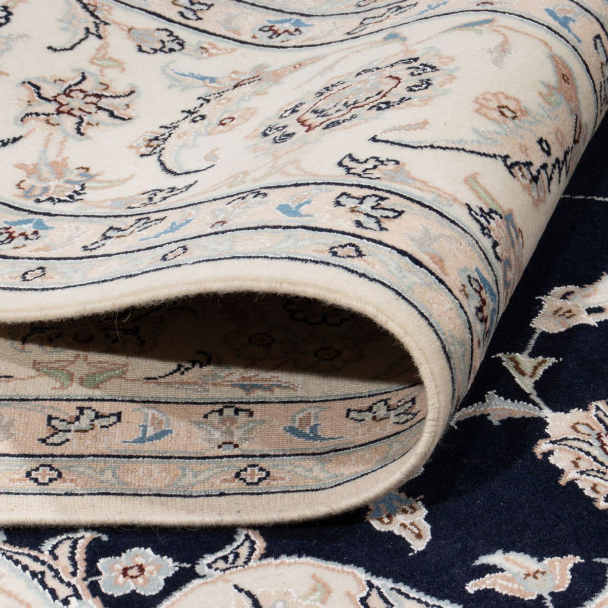 Tappeto Persero - Nain - 280 x 227 cm - blu scuro