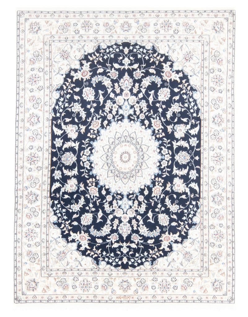 Tappeto Persero - Nain - Reale - 196 x 147 cm - blu scuro