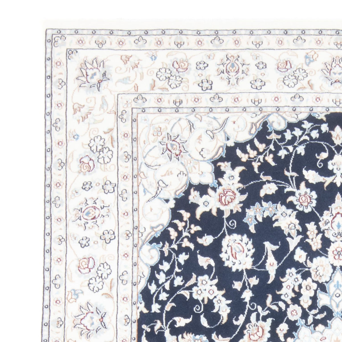 Tappeto Persero - Nain - Reale - 196 x 147 cm - blu scuro