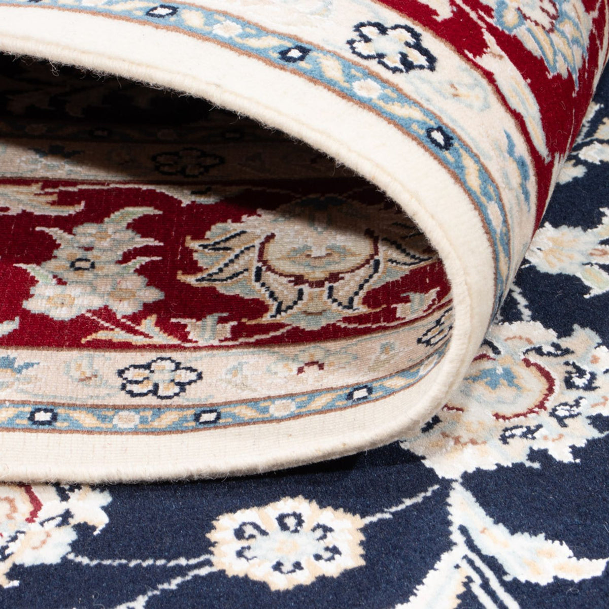 Tappeto Persero - Nain - Reale - 203 x 145 cm - blu scuro