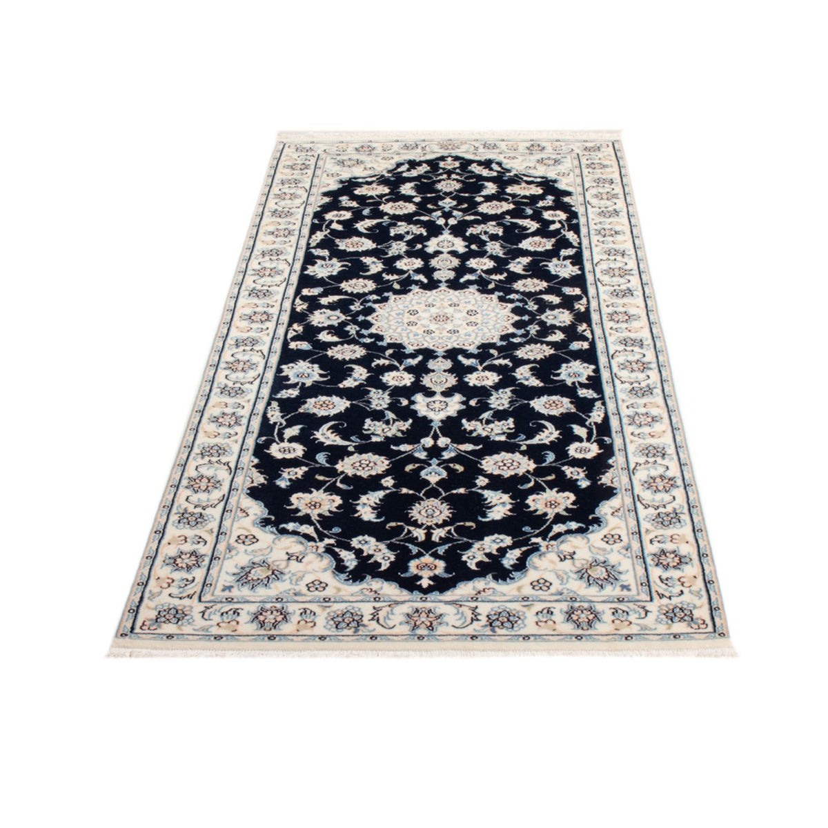 Tappeto corsia Tappeto Persero - Nain - Reale - 197 x 81 cm - blu scuro