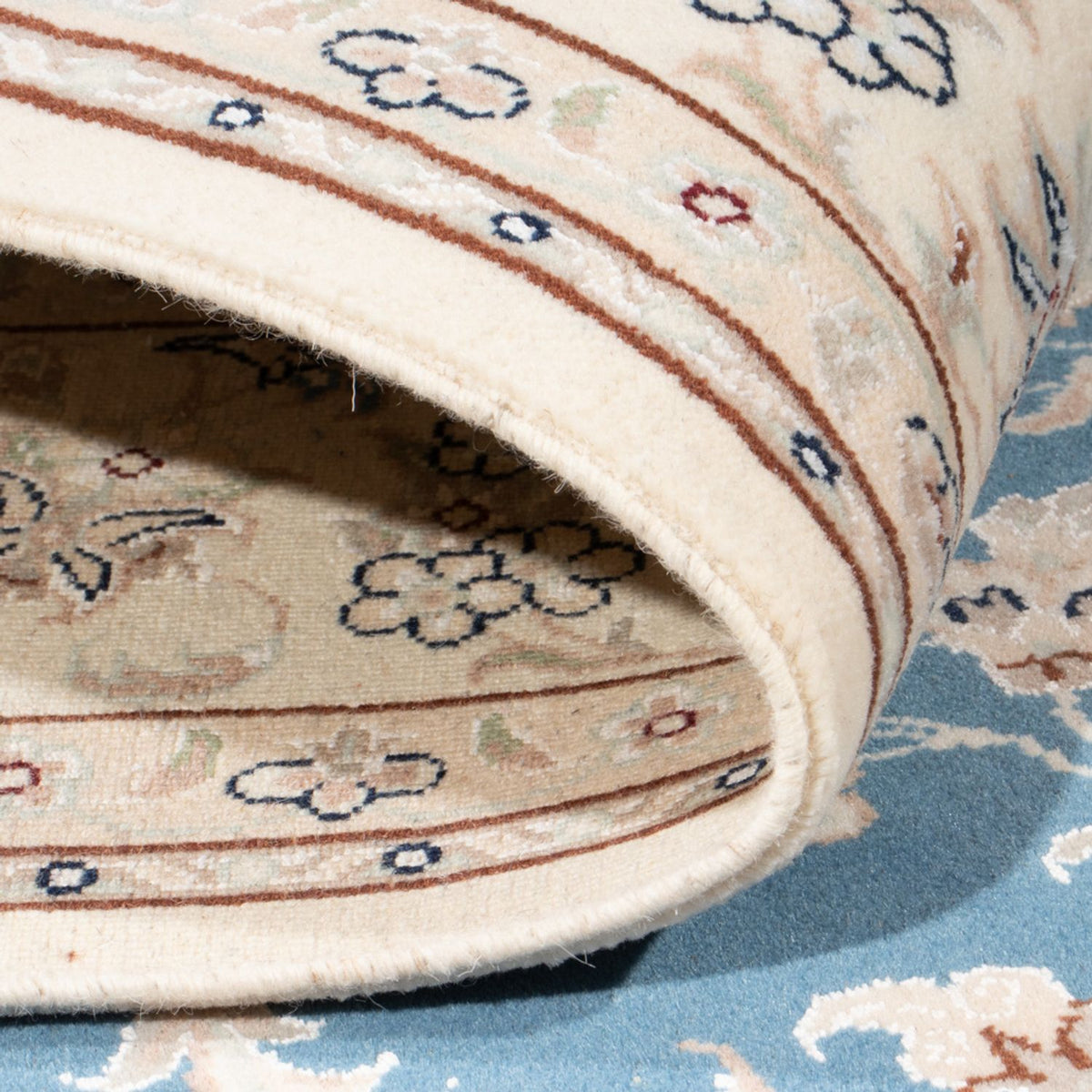 Tappeto Persero - Nain - Reale - 202 x 148 cm - blu chiaro