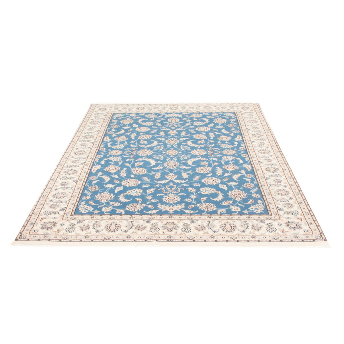Tappeto Persero - Nain - Reale - 202 x 148 cm - blu chiaro