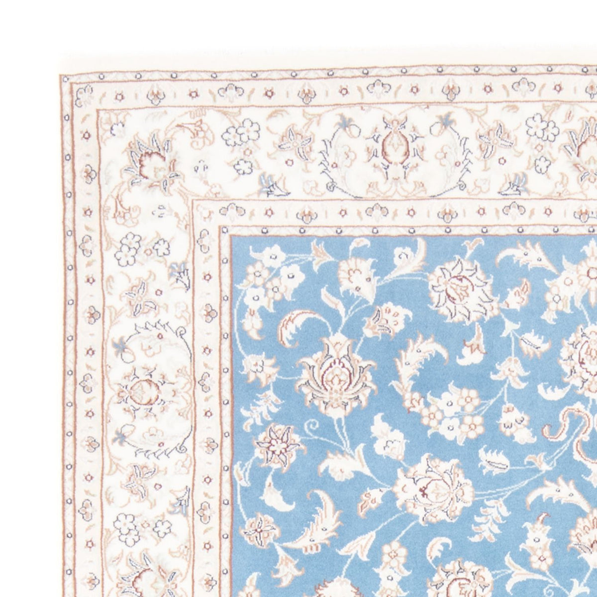 Tappeto Persero - Nain - Reale - 210 x 149 cm - blu chiaro