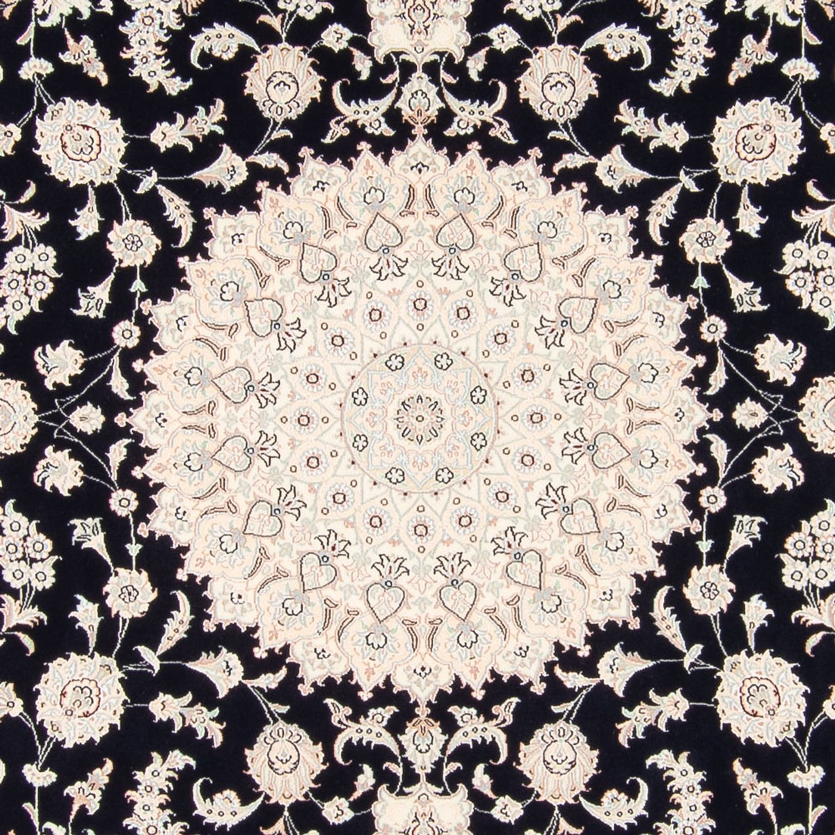 Tappeto Persero - Nain quadrato  - 258 x 246 cm - blu scuro