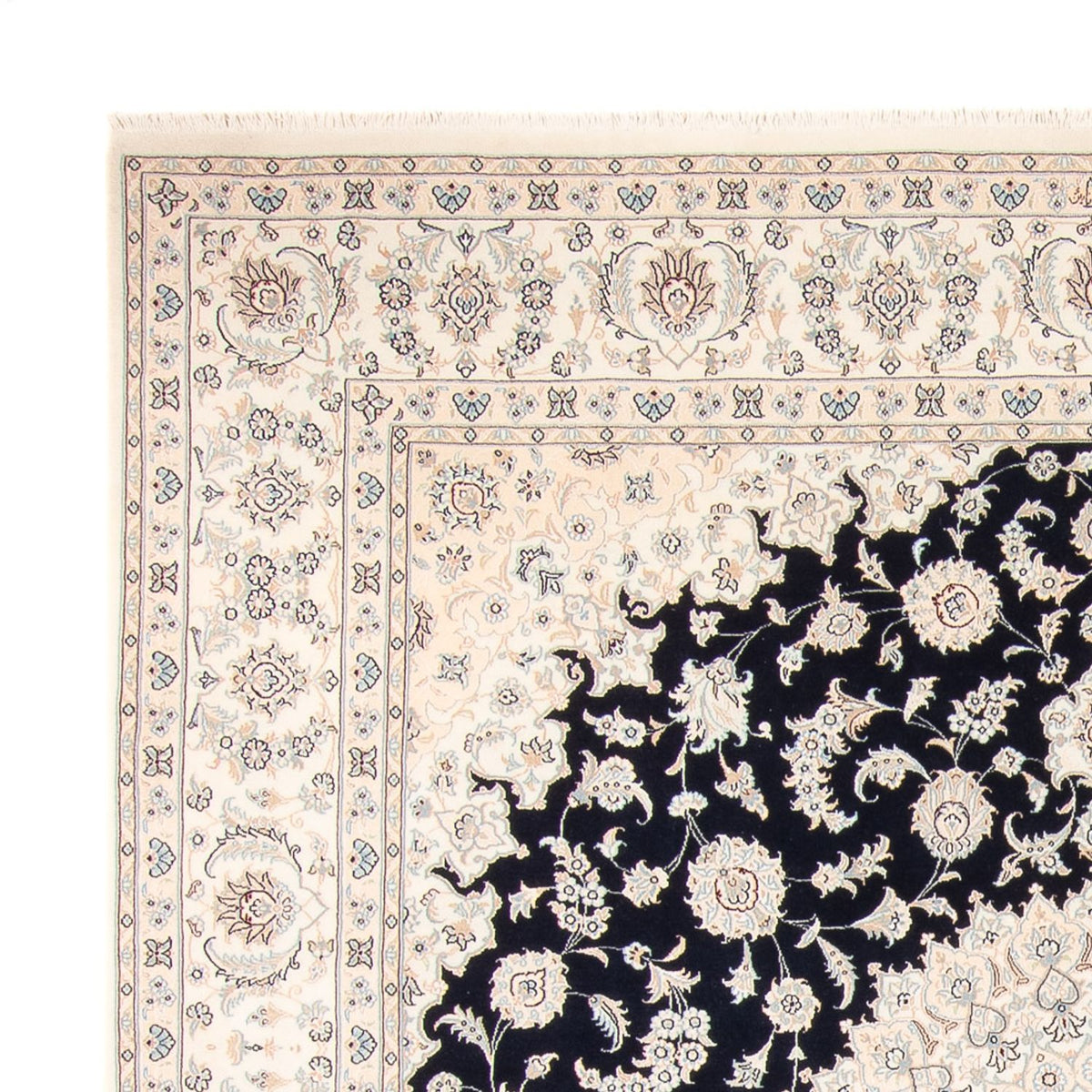 Tappeto Persero - Nain - 267 x 247 cm - blu scuro