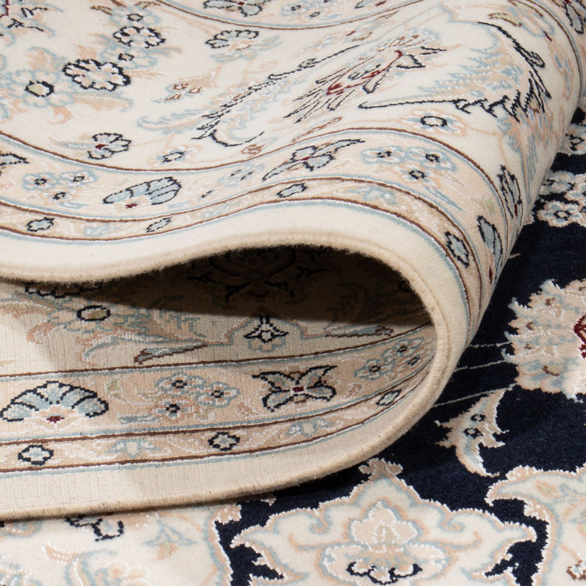 Tappeto Persero - Nain - 267 x 247 cm - blu scuro