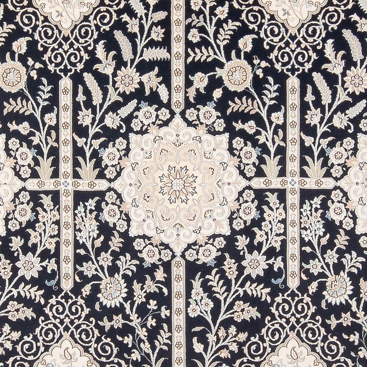 Tappeto Persero - Nain - Premio - 295 x 200 cm - blu scuro