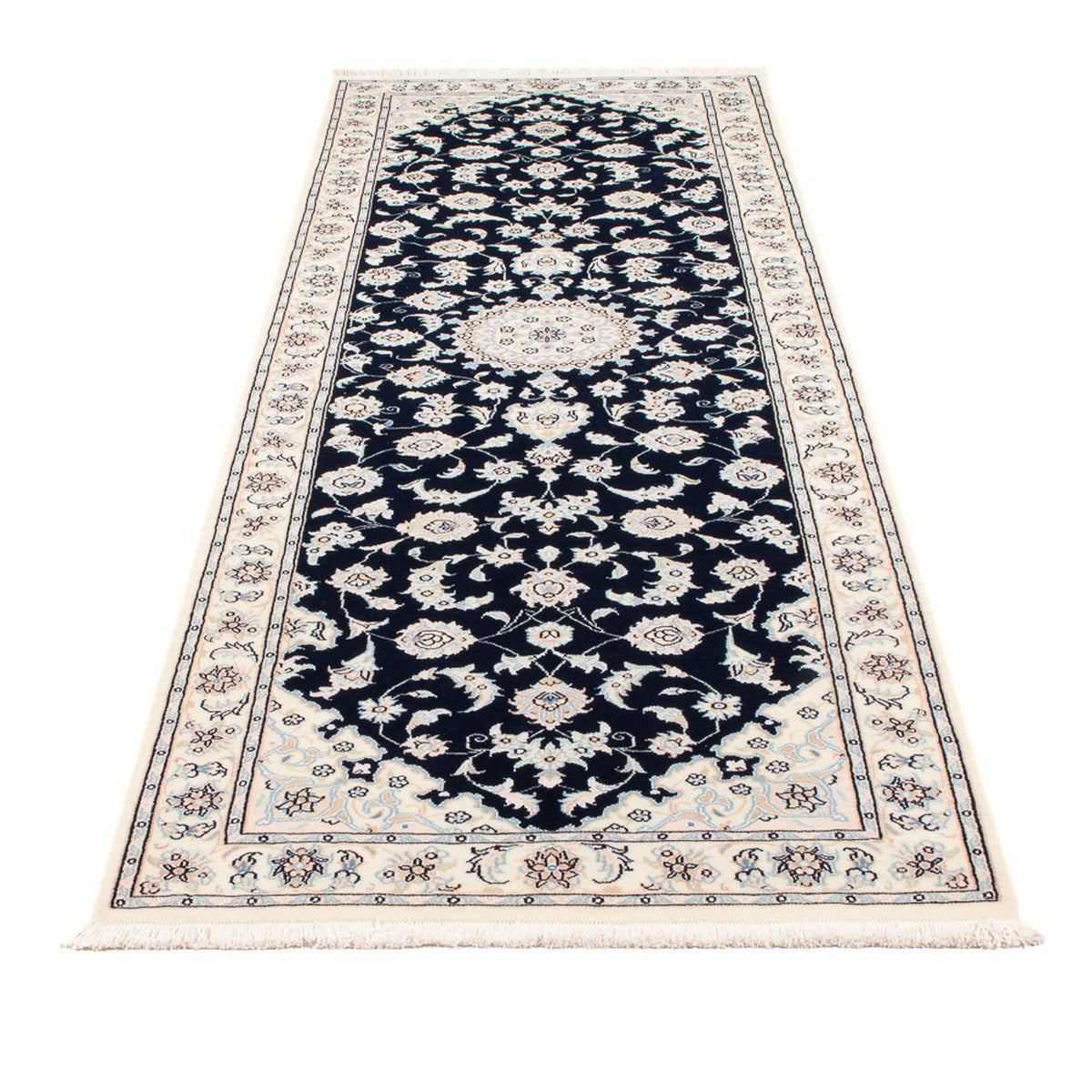 Tappeto corsia Tappeto Persero - Nain - Premio - 253 x 81 cm - blu scuro