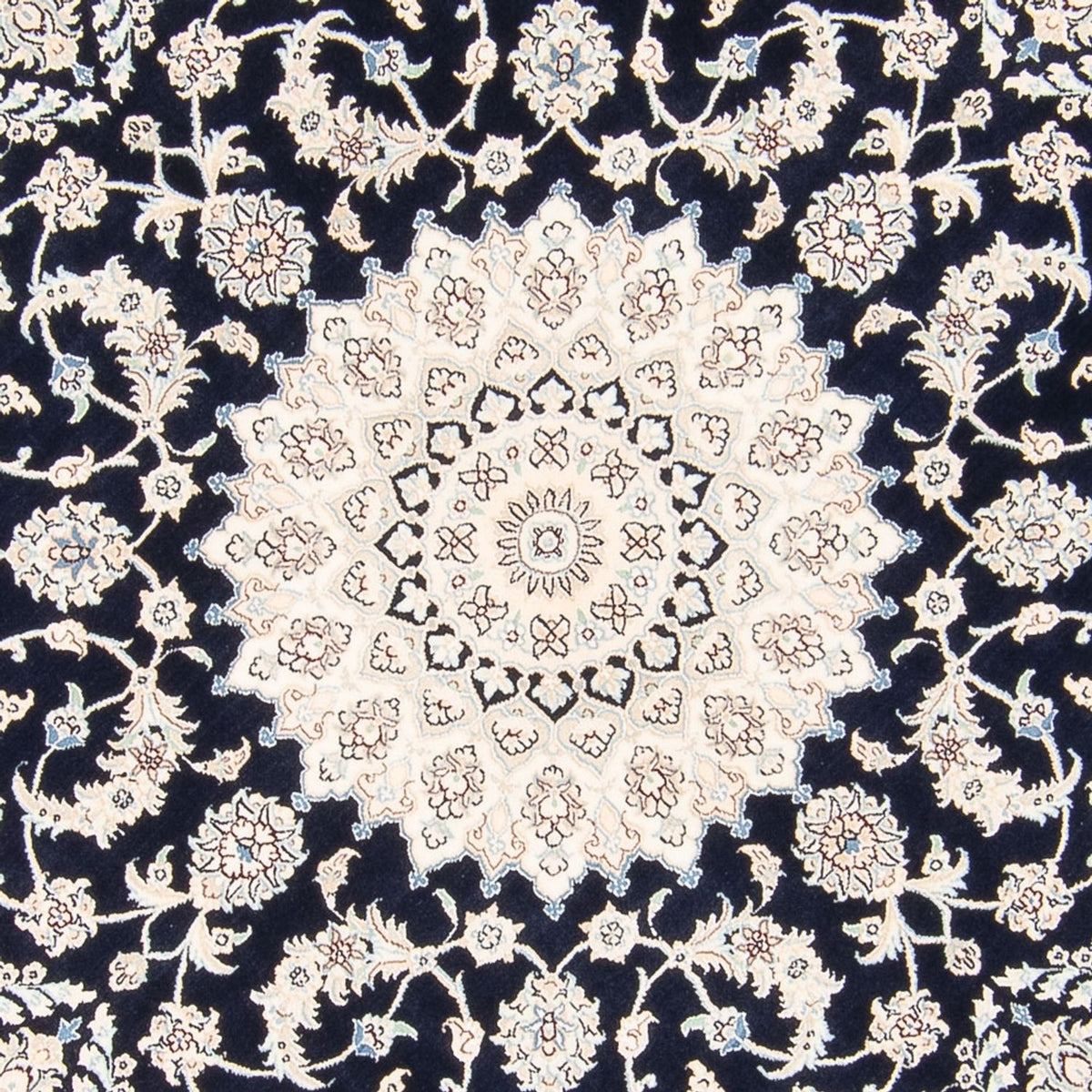Tappeto Persero - Nain rotondo  - 204 x 195 cm - blu scuro