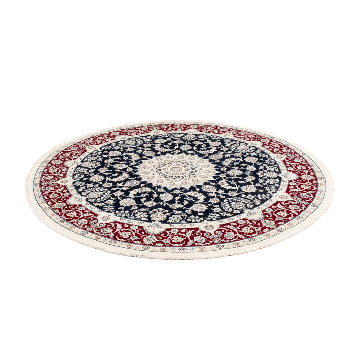 Tappeto Persero - Nain rotondo  - 204 x 195 cm - blu scuro