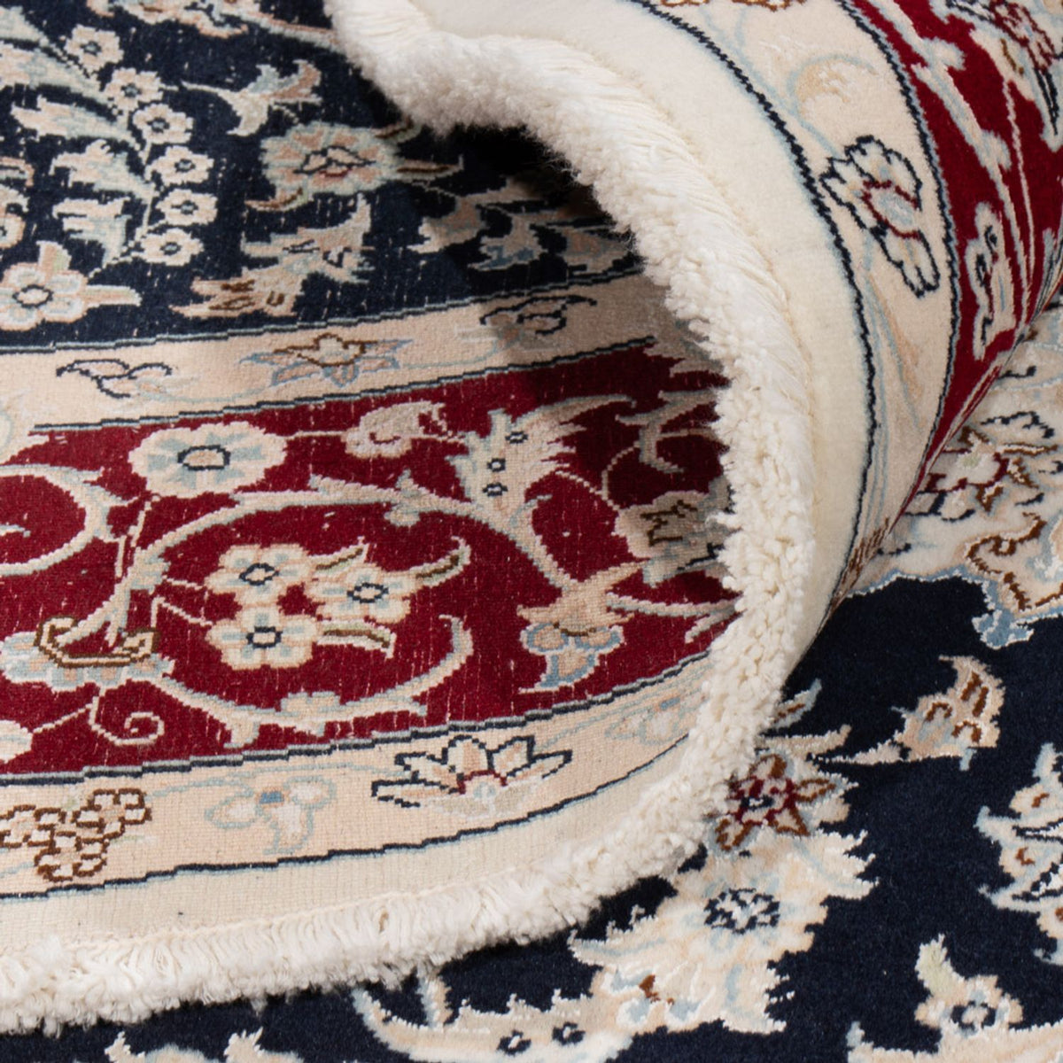 Tappeto Persero - Nain rotondo  - 206 x 195 cm - blu scuro