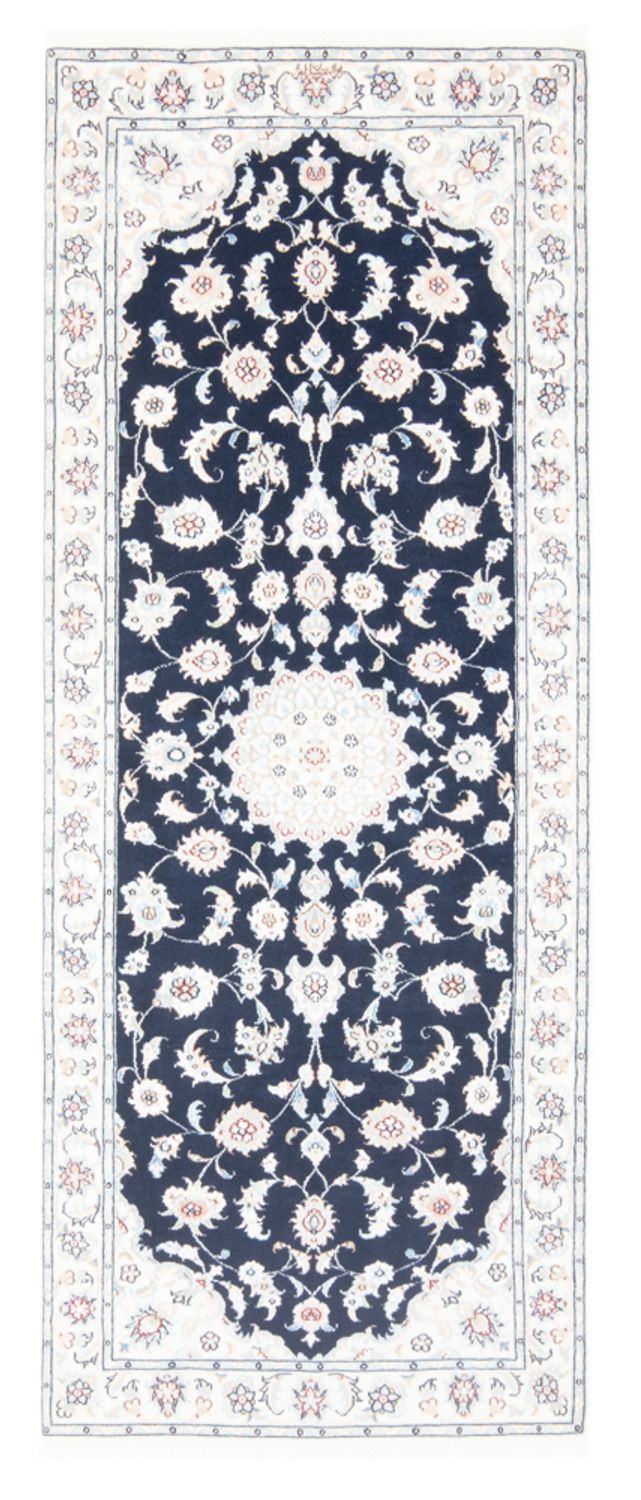 Tappeto corsia Tappeto Persero - Nain - Reale - 204 x 81 cm - blu scuro