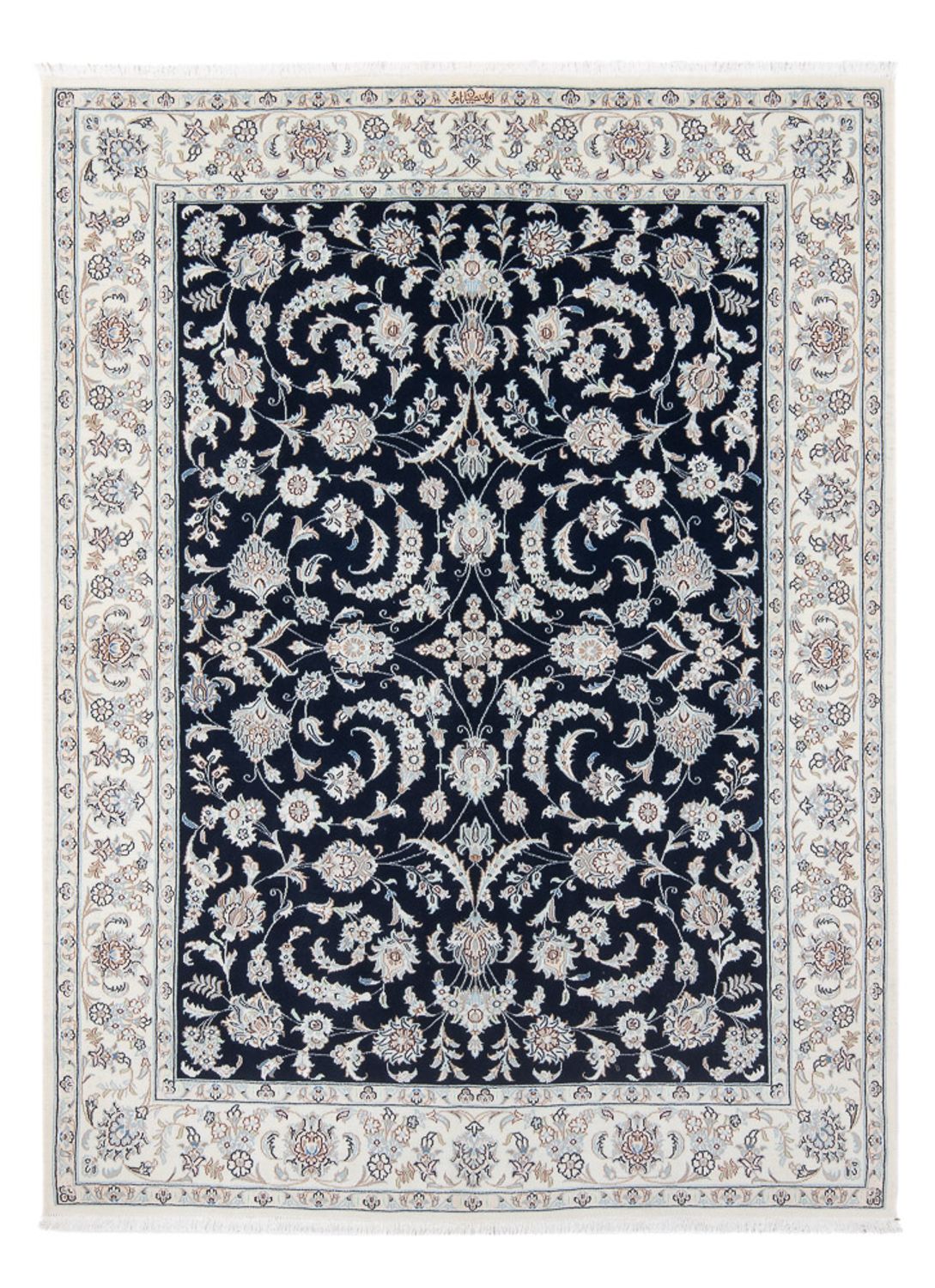 Tappeto Persero - Nain - Premio - 200 x 149 cm - blu scuro