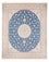 Tappeto Persero - Nain - Premio - 296 x 248 cm - blu chiaro