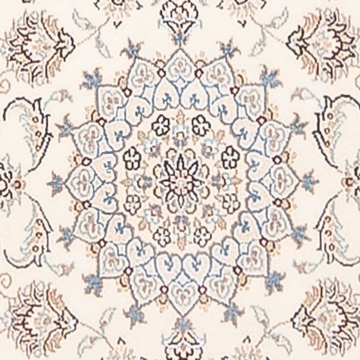 Tappeto corsia Tappeto Persero - Nain - Premio - 249 x 82 cm - crema
