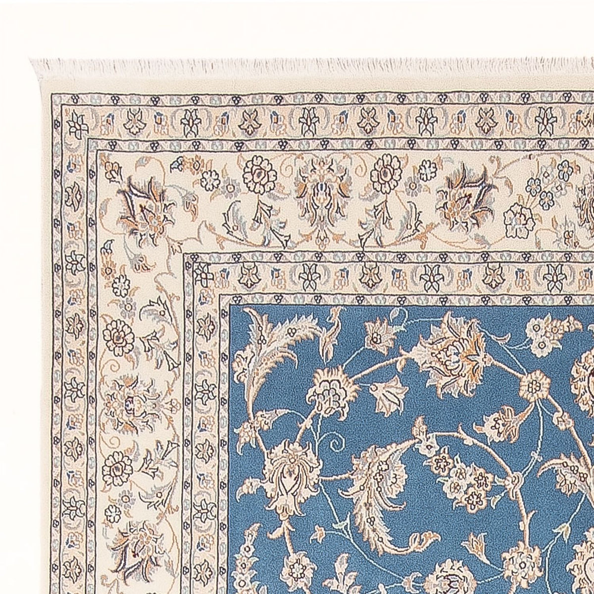 Tappeto Persero - Nain - Premio - 294 x 197 cm - blu chiaro