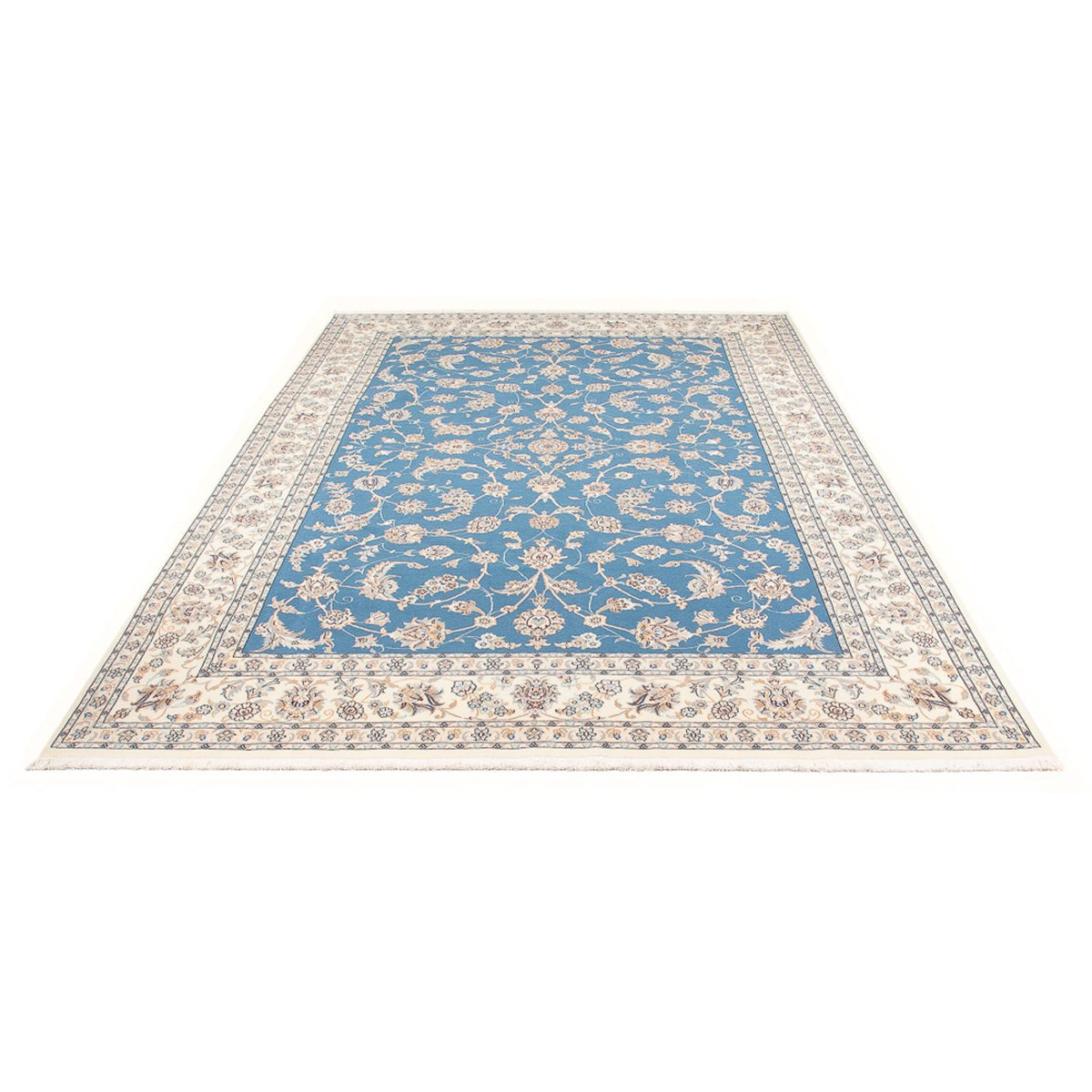 Tappeto Persero - Nain - Premio - 294 x 197 cm - blu chiaro
