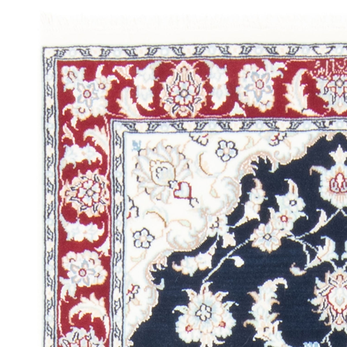 Tappeto corsia Tappeto Persero - Nain - Reale - 196 x 79 cm - blu scuro