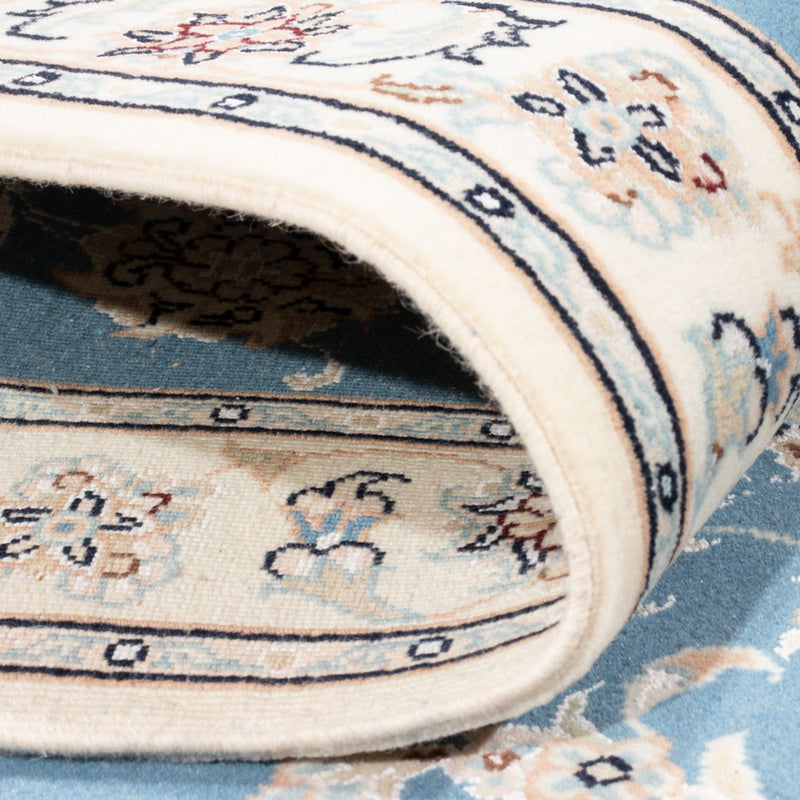 Tappeto corsia Tappeto Persero - Nain - Reale - 209 x 84 cm - blu chiaro