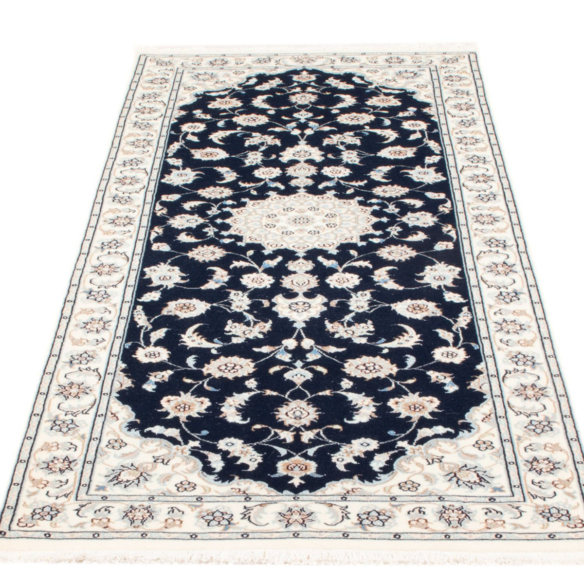 Tappeto corsia Tappeto Persero - Nain - Reale - 200 x 81 cm - blu scuro