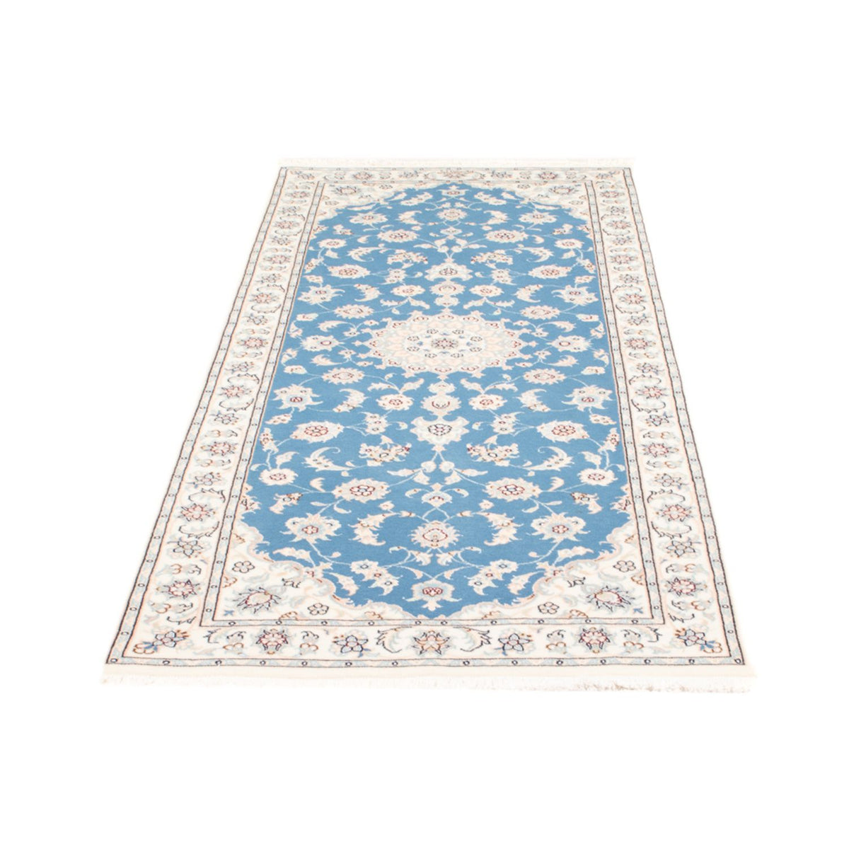Tappeto corsia Tappeto Persero - Nain - Reale - 197 x 82 cm - blu chiaro