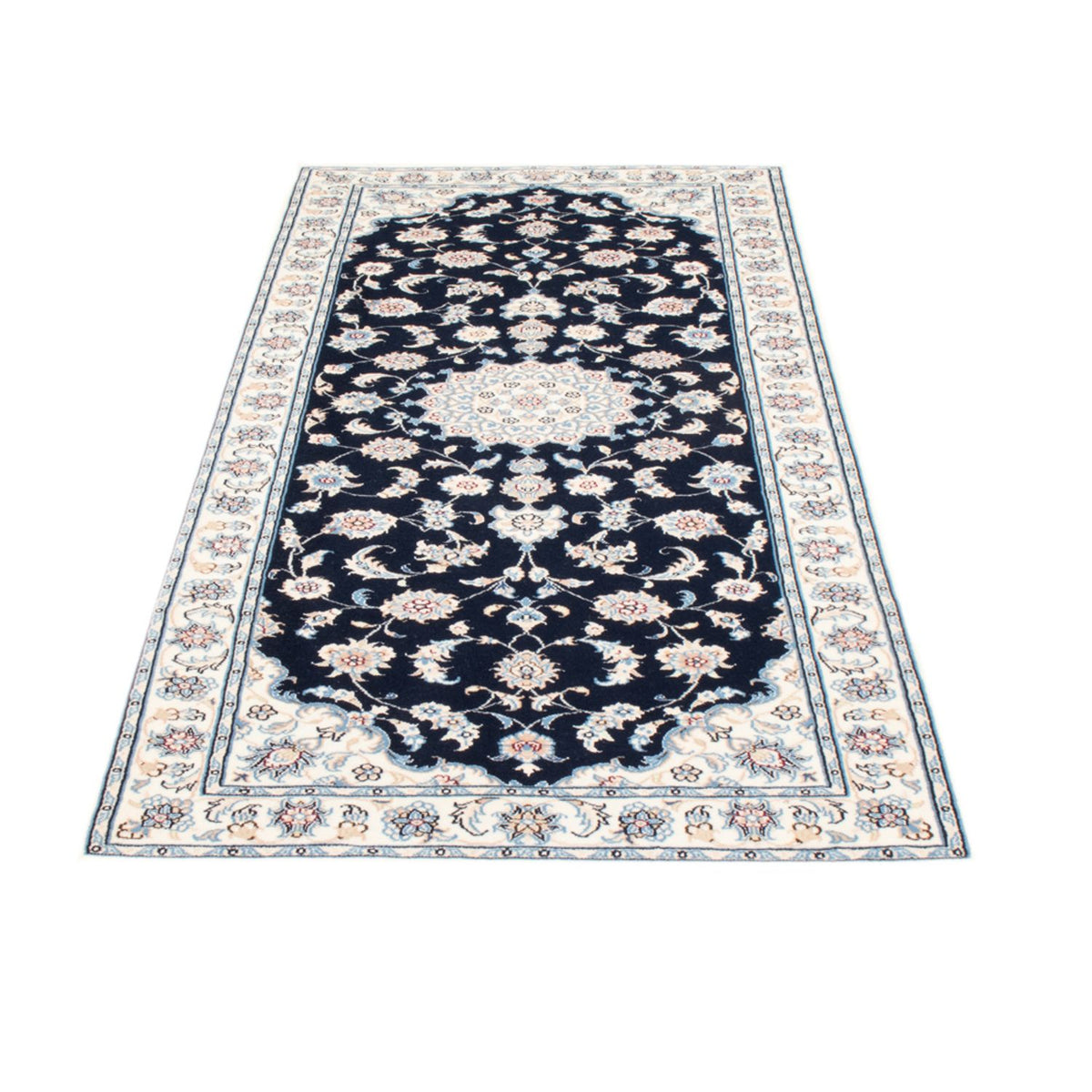 Tappeto corsia Tappeto Persero - Nain - Reale - 194 x 82 cm - blu scuro