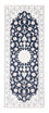 Tappeto corsia Tappeto Persero - Nain - Reale - 200 x 80 cm - blu scuro