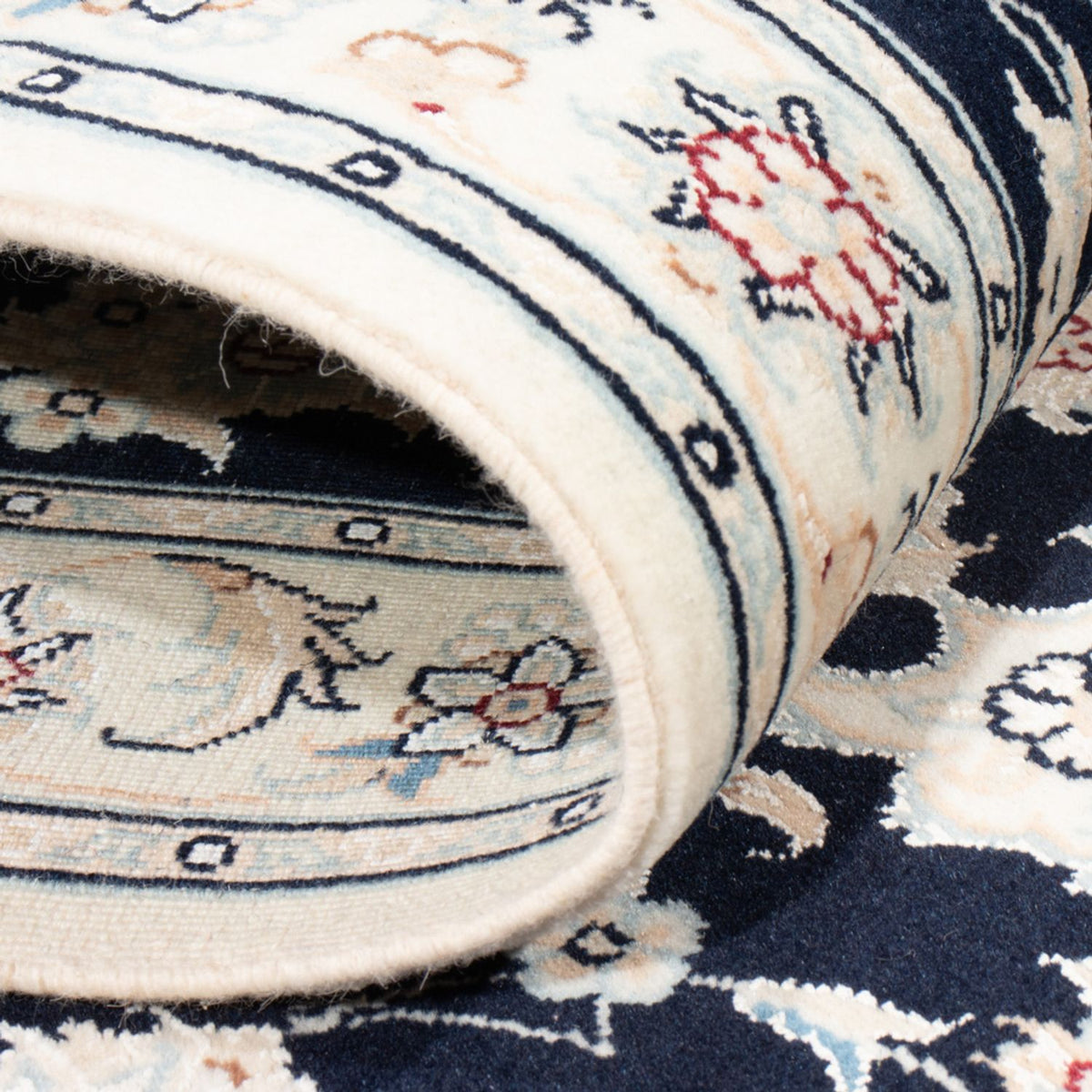 Tappeto corsia Tappeto Persero - Nain - Reale - 200 x 80 cm - blu scuro