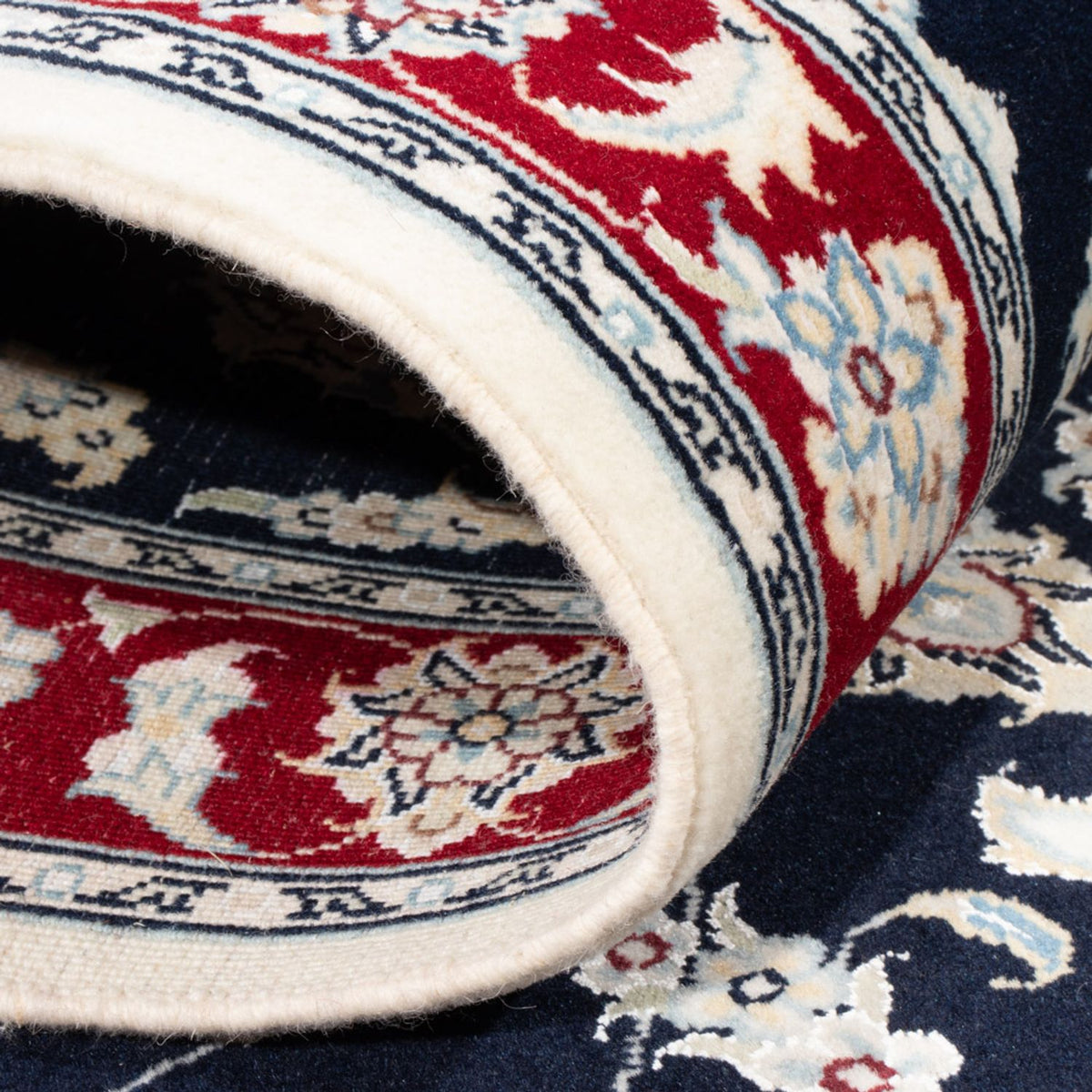 Tappeto corsia Tappeto Persero - Nain - Reale - 203 x 81 cm - blu scuro