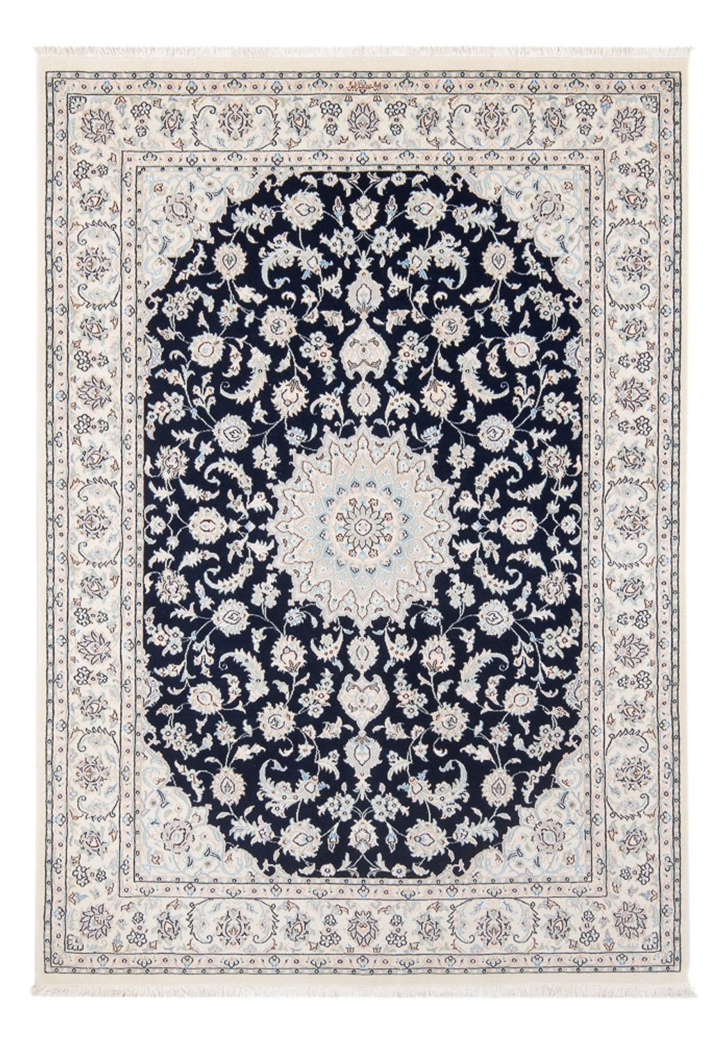 Tappeto Persero - Nain - Premio - 205 x 148 cm - blu scuro