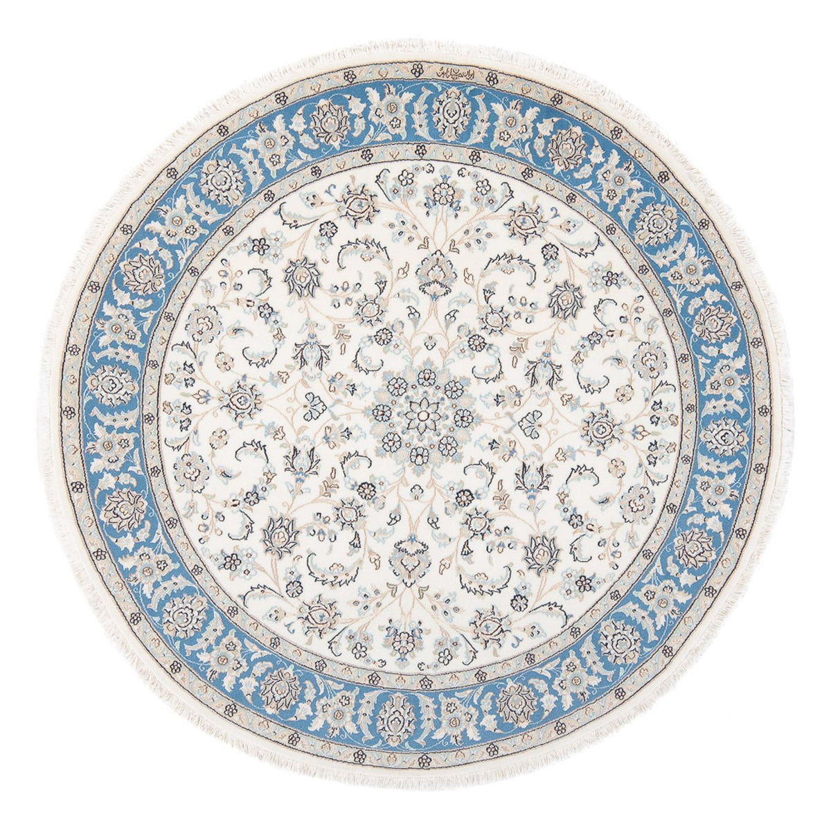 Tappeto Persero - Nain - Premio rotondo - 148 x 149 cm - crema