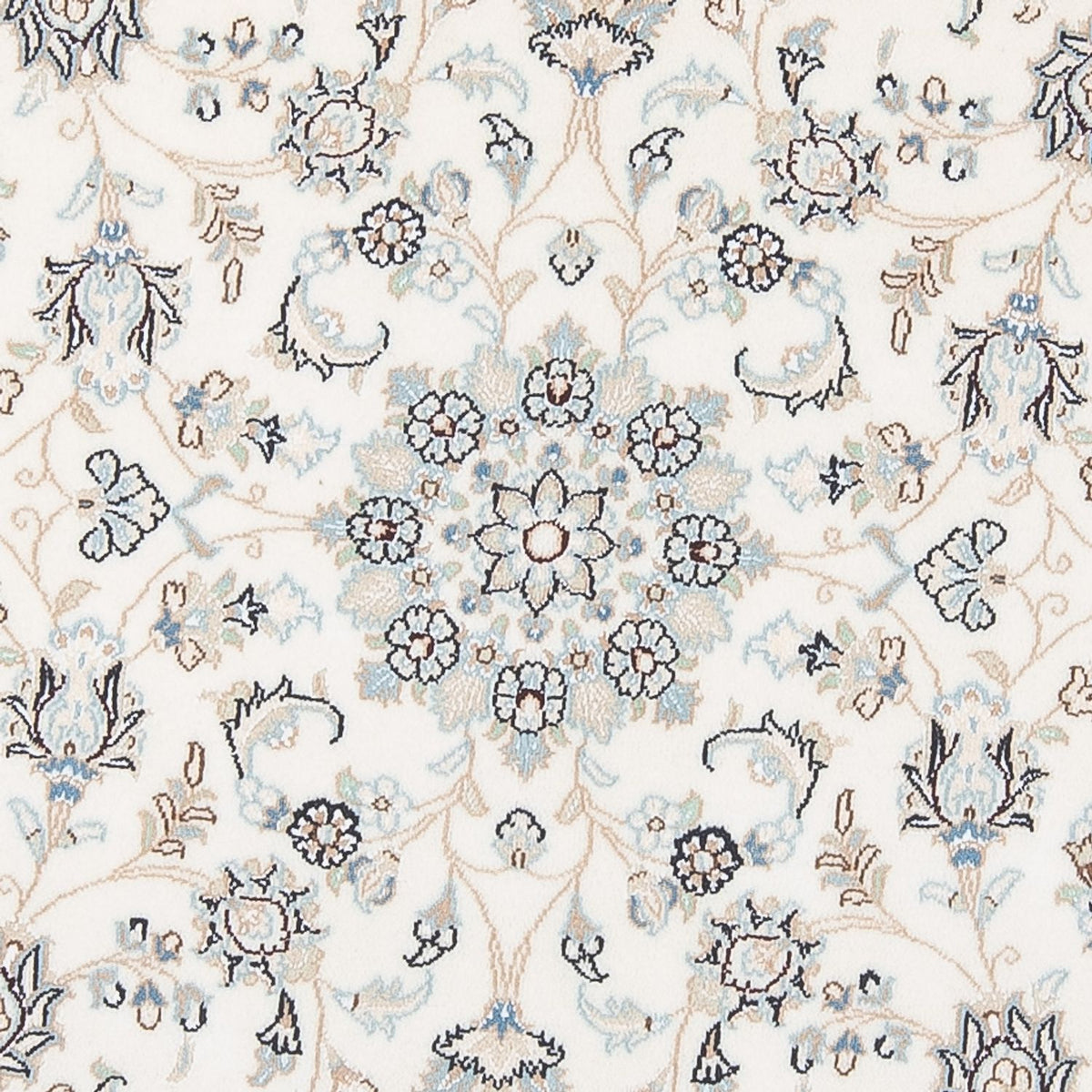 Tappeto Persero - Nain - Premio rotondo - 148 x 149 cm - crema