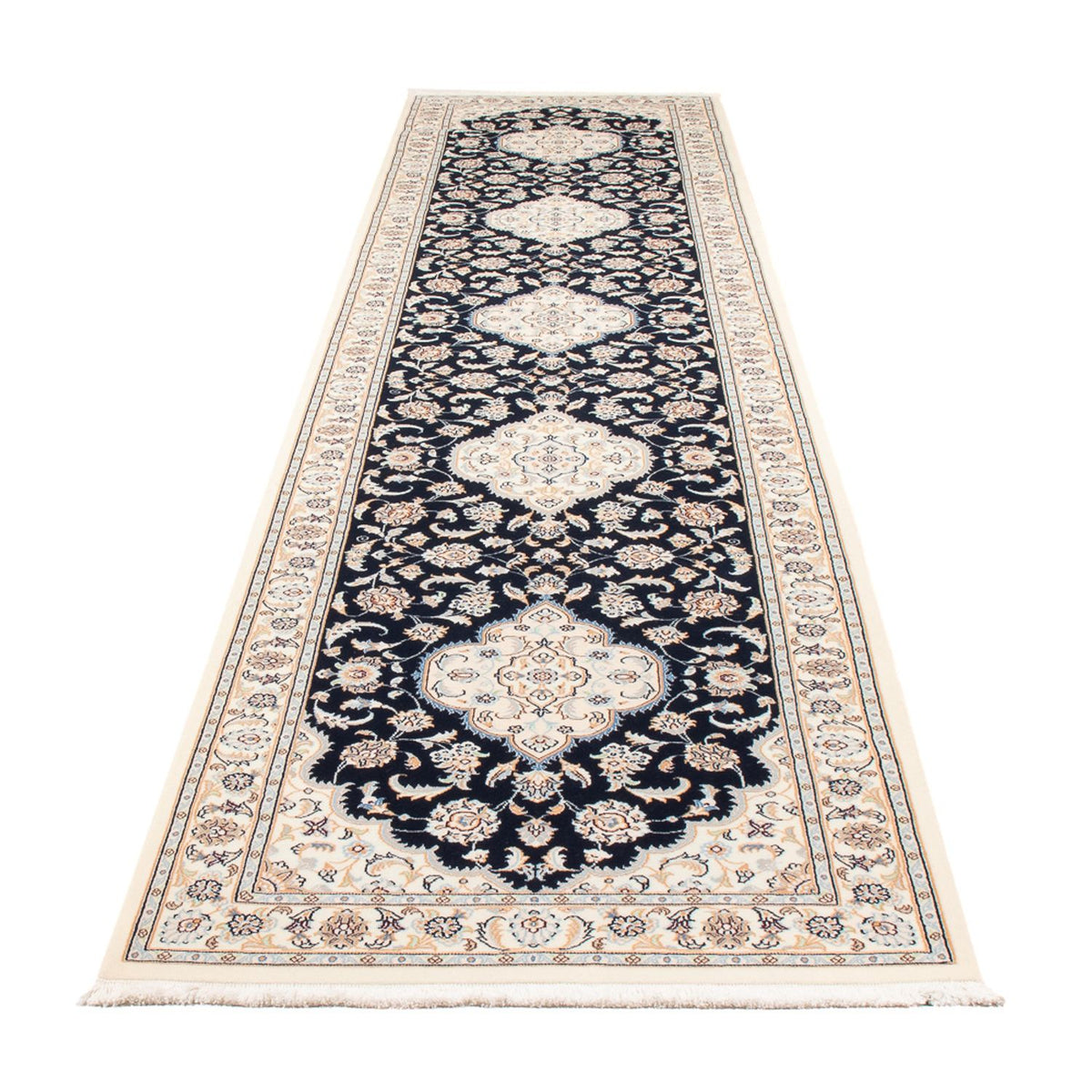 Tappeto corsia Tappeto Persero - Nain - Premio - 400 x 90 cm - blu scuro