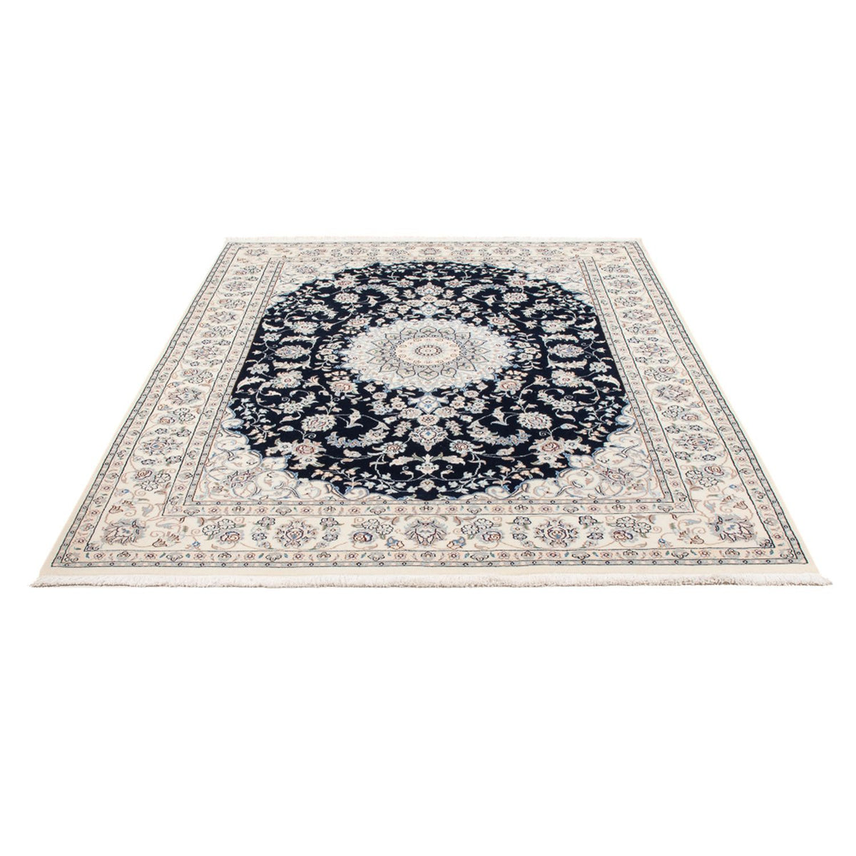 Tappeto Persero - Nain - Premio - 204 x 150 cm - blu scuro