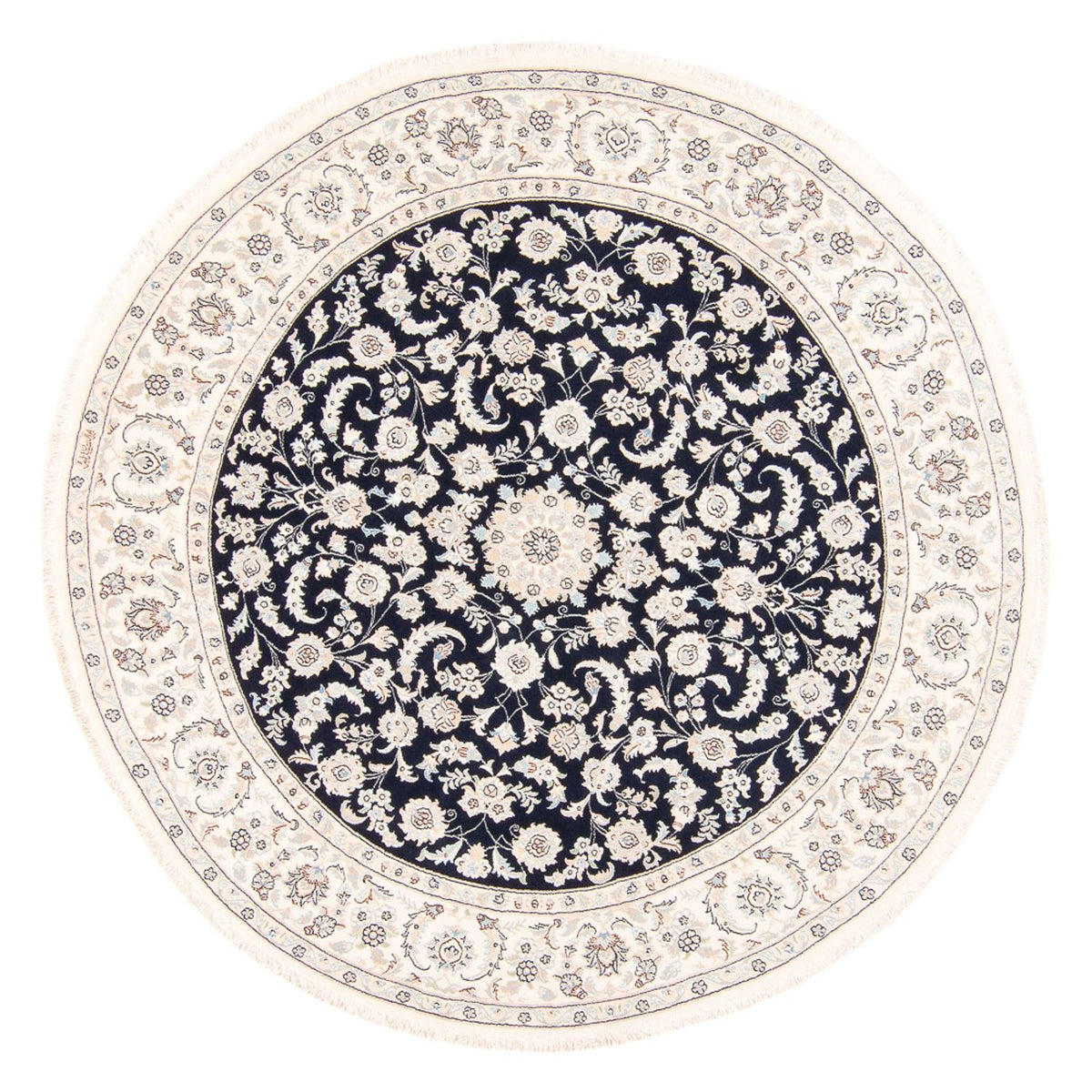 Tappeto Persero - Nain rotondo  - 202 x 202 cm - blu scuro