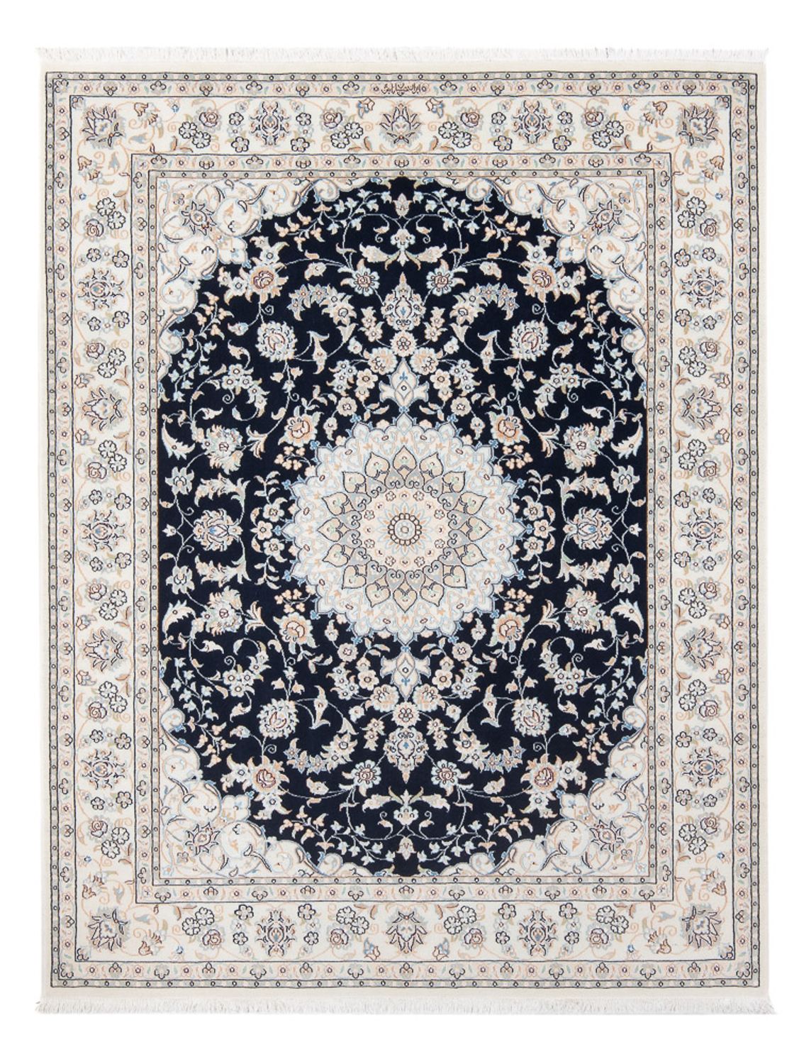 Tappeto Persero - Nain - Premio - 195 x 150 cm - blu scuro