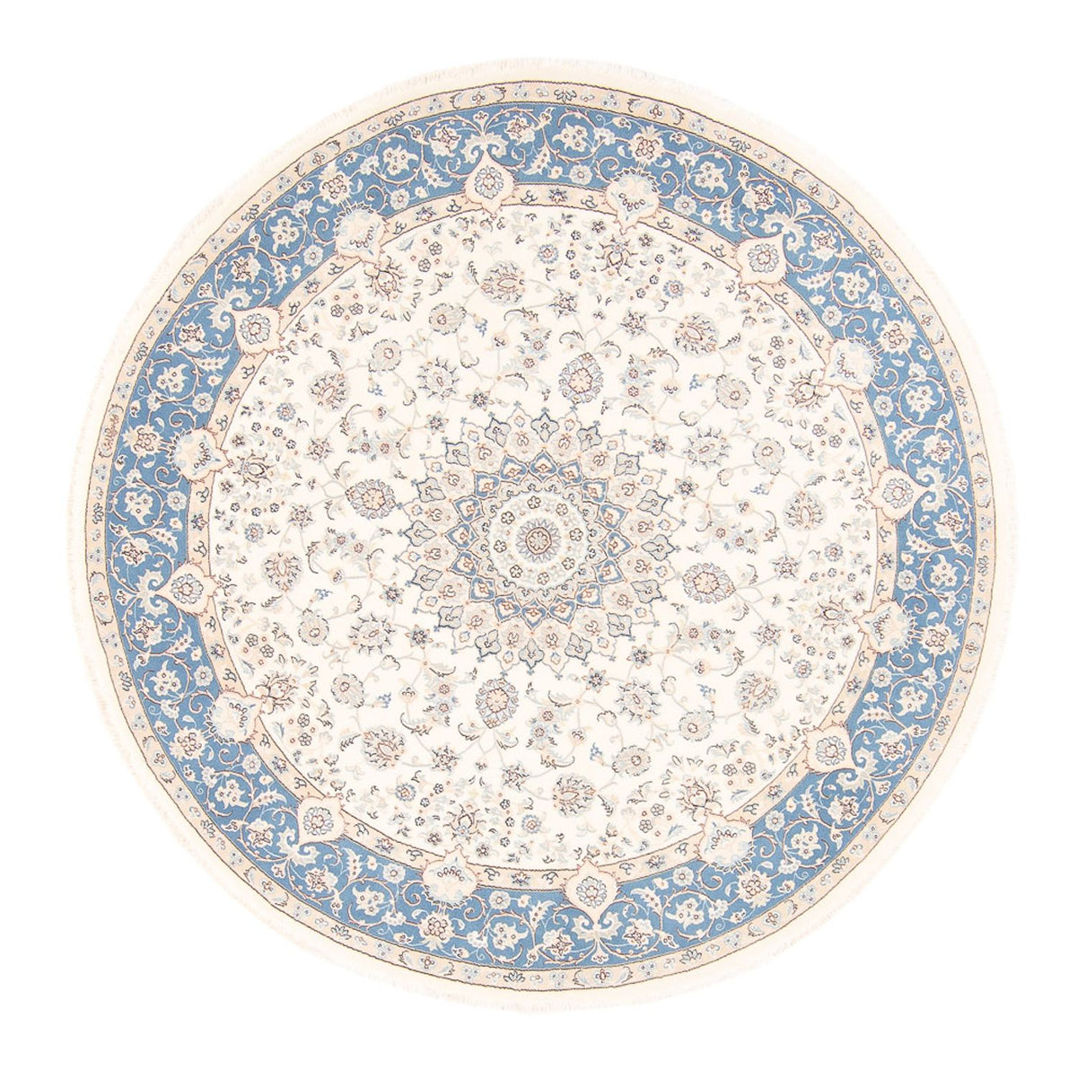 Tappeto Persero - Nain rotondo  - 197 x 196 cm - crema