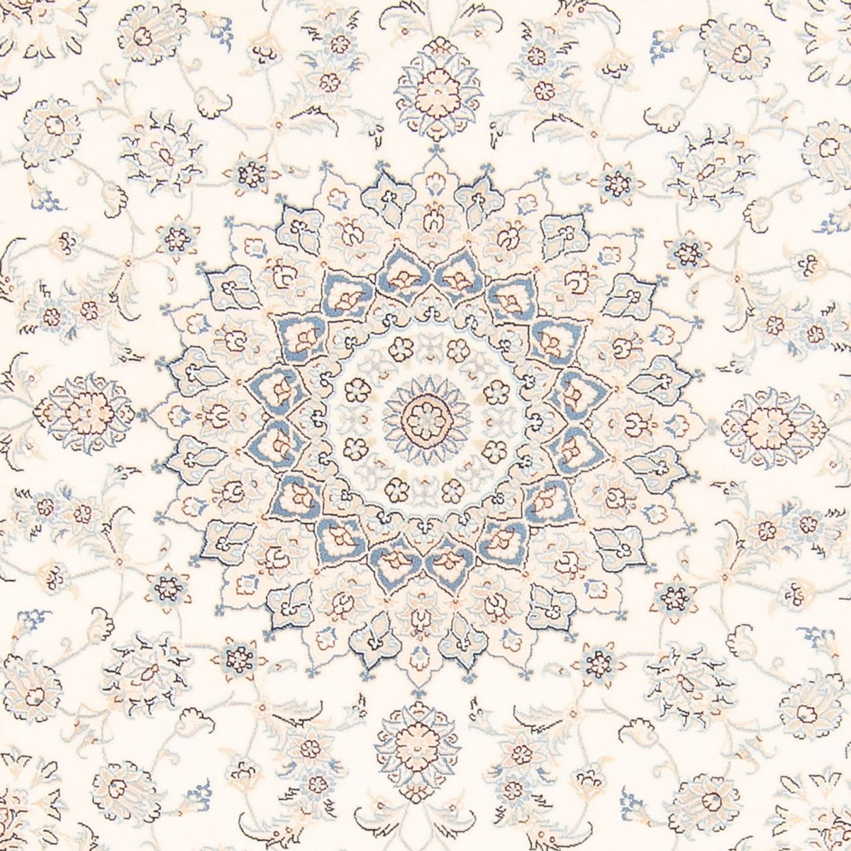 Tappeto Persero - Nain rotondo  - 197 x 196 cm - crema