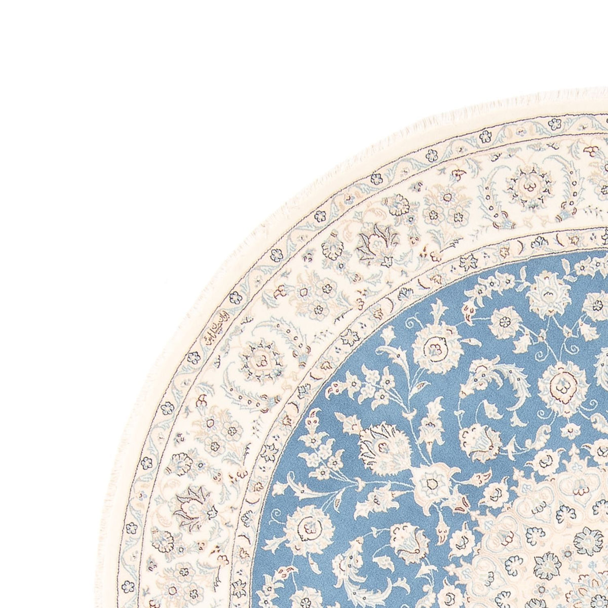 Tappeto Persero - Nain rotondo  - 202 x 197 cm - blu chiaro