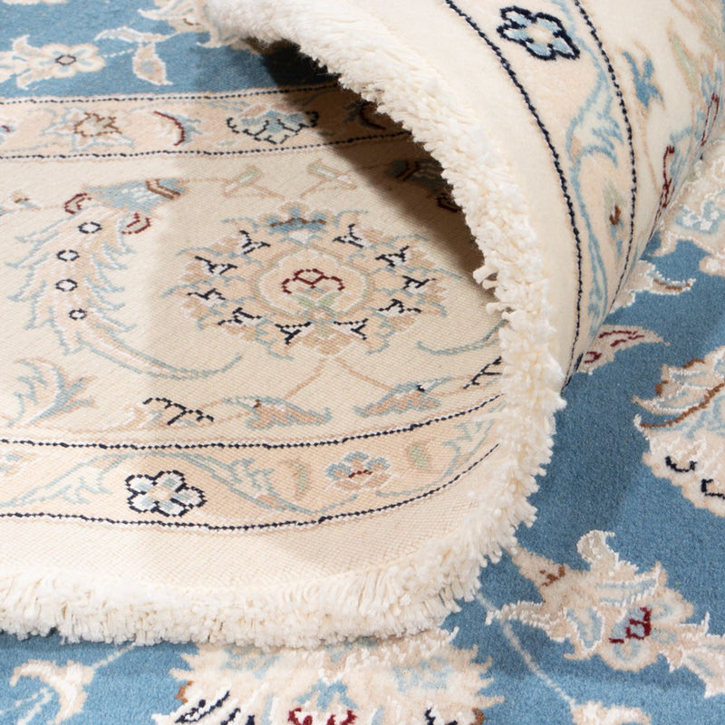 Tappeto Persero - Nain rotondo  - 202 x 197 cm - blu chiaro