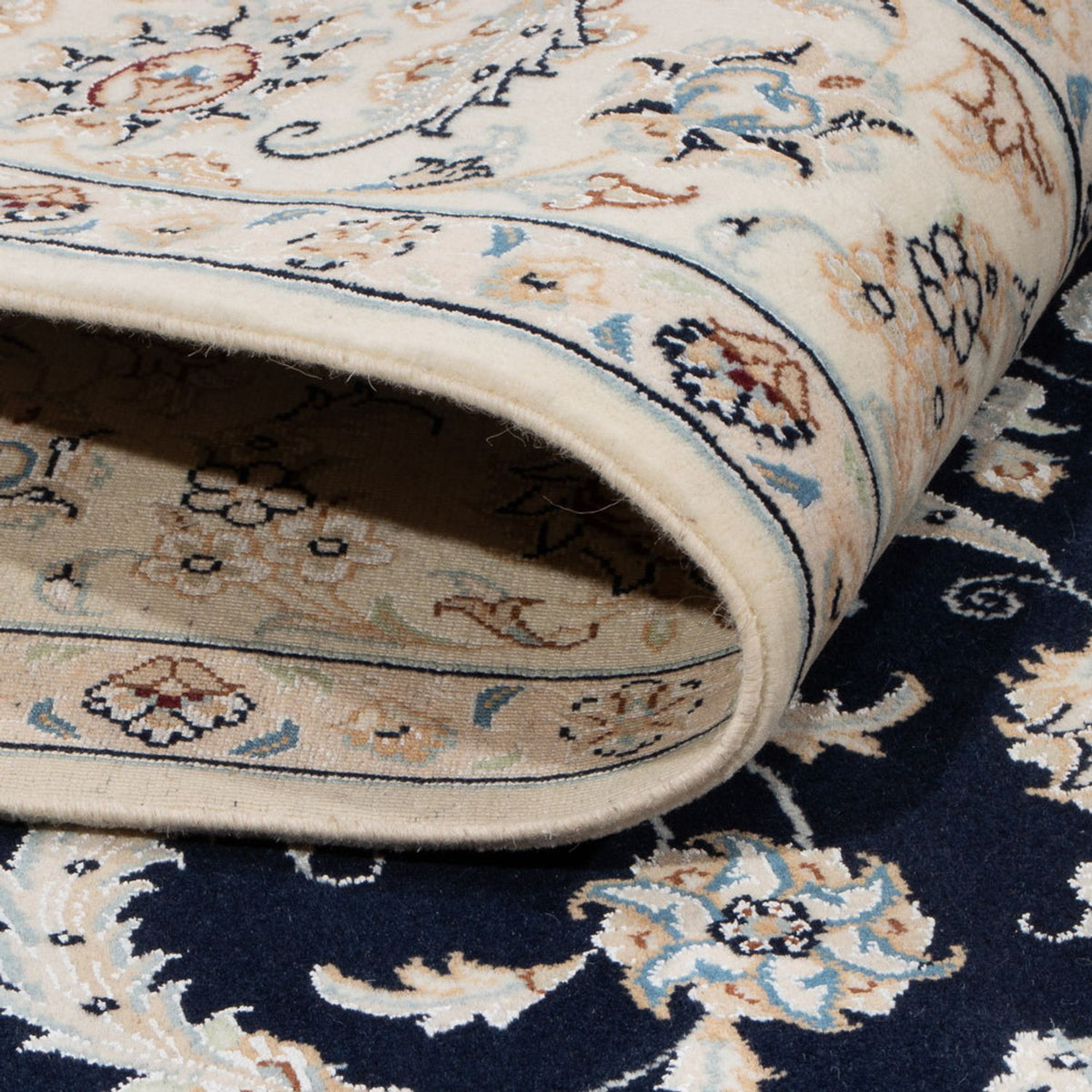 Tappeto Persero - Nain - 238 x 171 cm - blu scuro