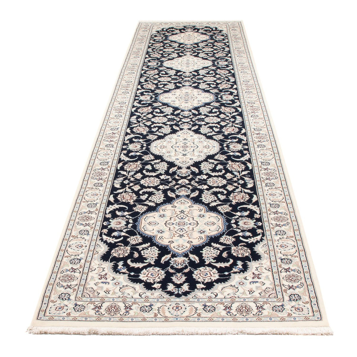 Tappeto corsia Tappeto Persero - Nain - Premio - 392 x 87 cm - blu scuro