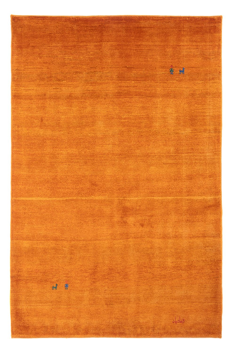 Tappeto Gabbeh - Persero - 203 x 142 cm - arancione