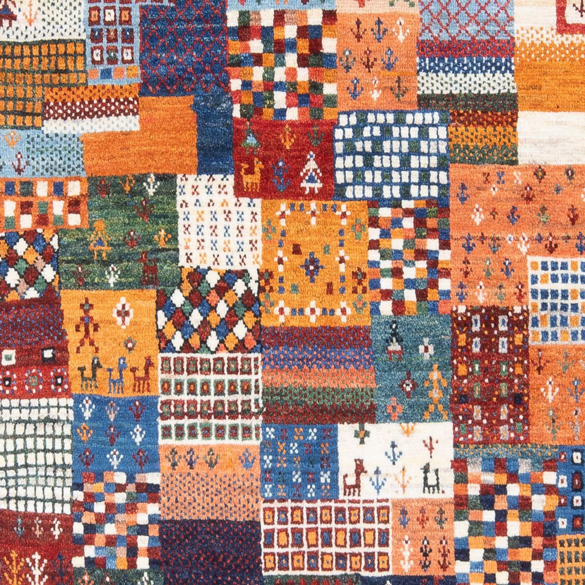 Tappeto Gabbeh - Persero - 198 x 148 cm - multicolore