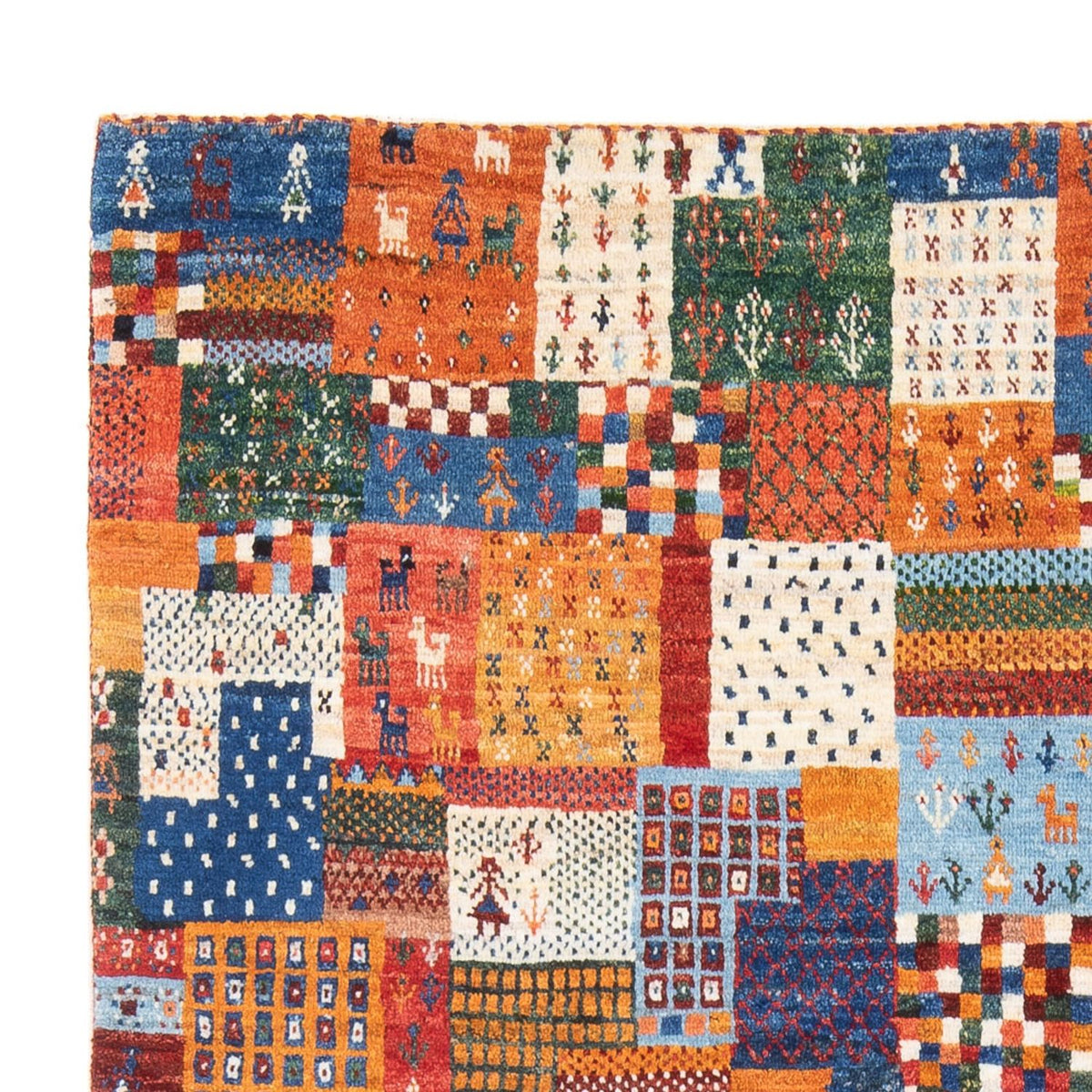 Tappeto Gabbeh - Persero - 198 x 148 cm - multicolore