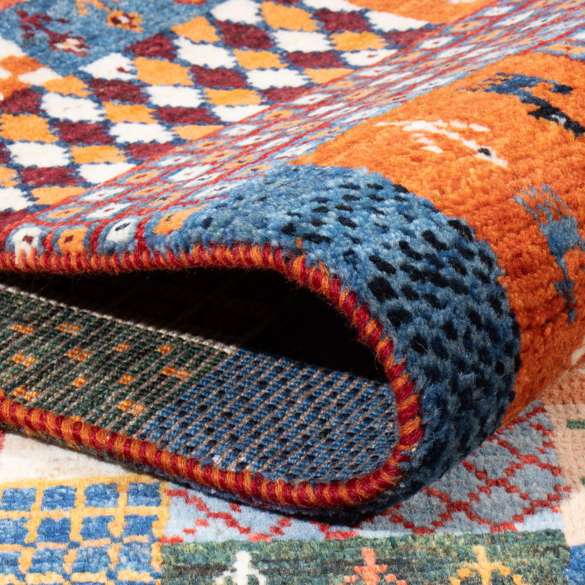 Tappeto Gabbeh - Persero - 198 x 148 cm - multicolore