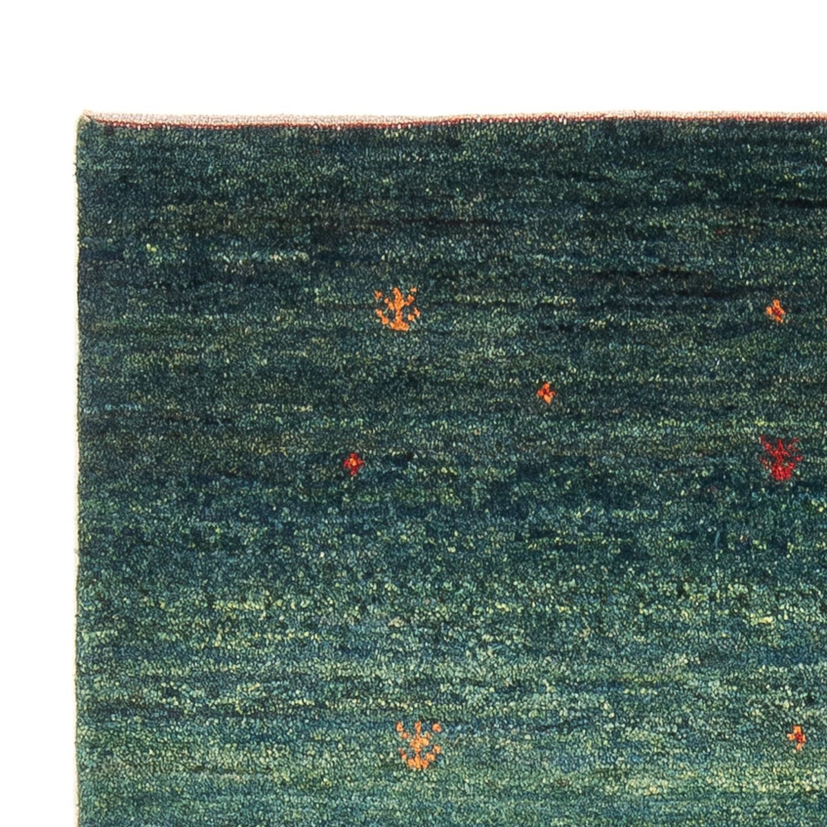 Tappeto Gabbeh - Persero - 152 x 100 cm - verde scuro